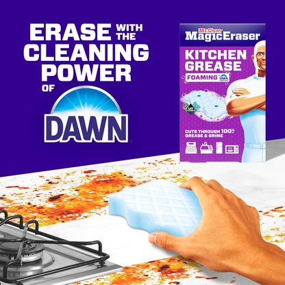 Mr. Clean Magic Eraser Foaming Sponge, All Purpose Cleaner, Dawn Cleaning Power, Wall, Sneaker, Oven Cleaner, Kitchen, Bathroom, Shower Cleaning Supplies, Scrubber, Ultra Foamy, 5ct