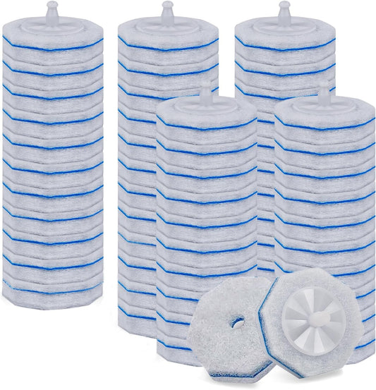 50 Count Disposable Toilet Bowl Wand Refills for Clorox, Upgraded Octagon Replacement Heads Compatible Clorox Toilet Wand Refills for Toilet and Bathroom Cleaning