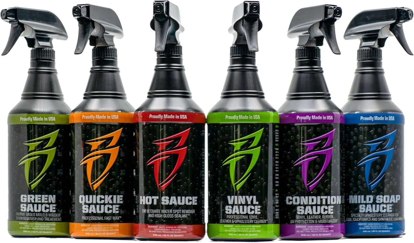 Boat Bling VS-0032 Vinyl Sauce Premium Vinyl and Leather Cleaner, 32 Oz., for Boats, RVs, Powersport Vehicles and More