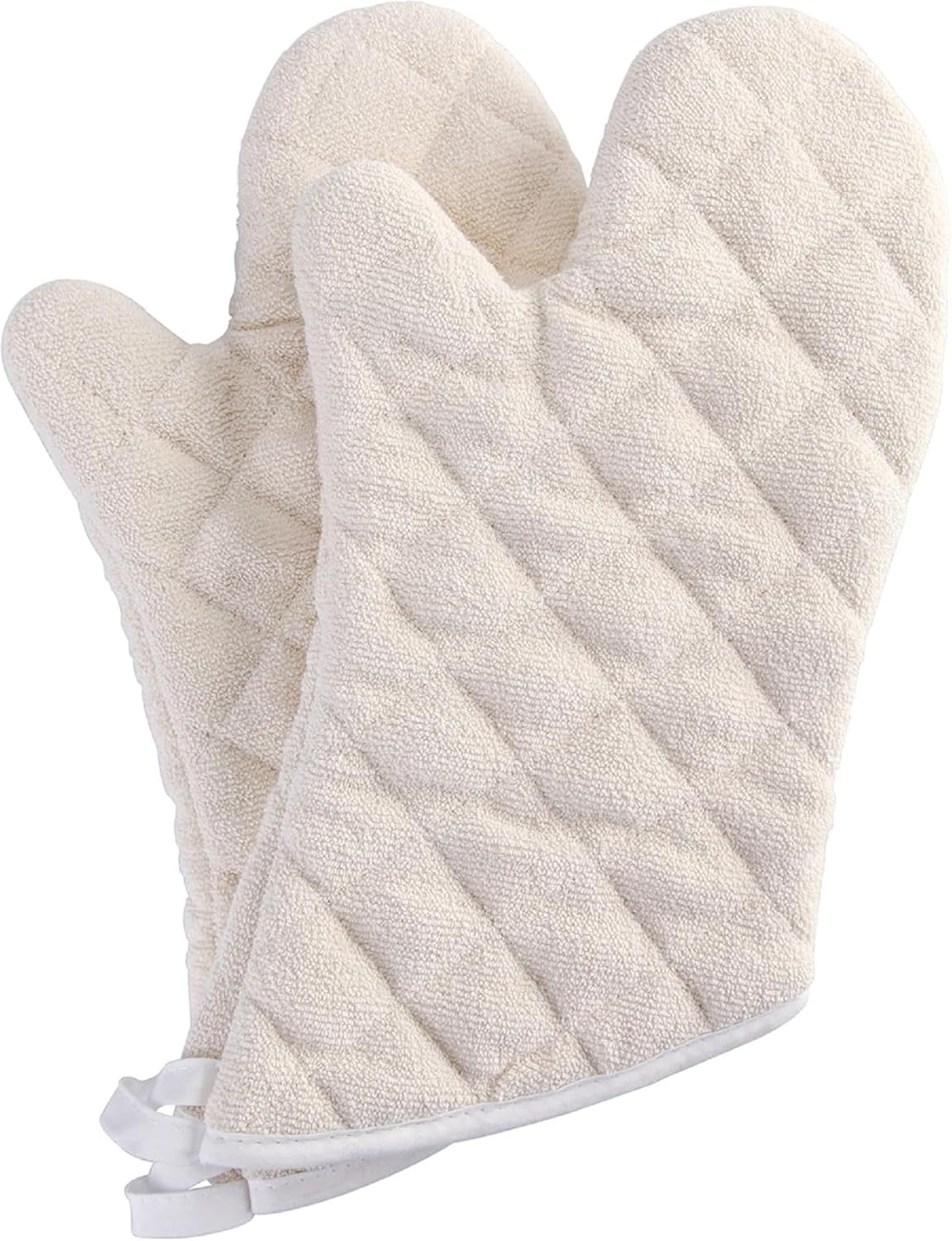 ARCLIBER Oven Mitts 1 Pair of Quilted Terry Cloth Cotton Lining,Extra Long Professional Classic Oven Mitt Heat Resistant Kitchen Oven Gloves,16 Inch