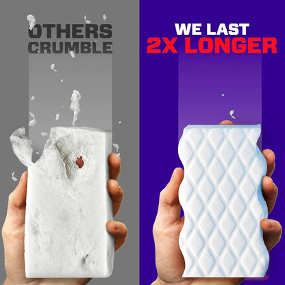 Mr. Clean Magic Eraser Sponge, All Purpose Cleaner, Cleaning Scrubber, Kitchen, Bathroom, Shower, Oven, Cleaning Supplies, Variety Pack with 1 Ultra Thick, 2 Ultra Foamy, & 3 Extra Durable, 6ct