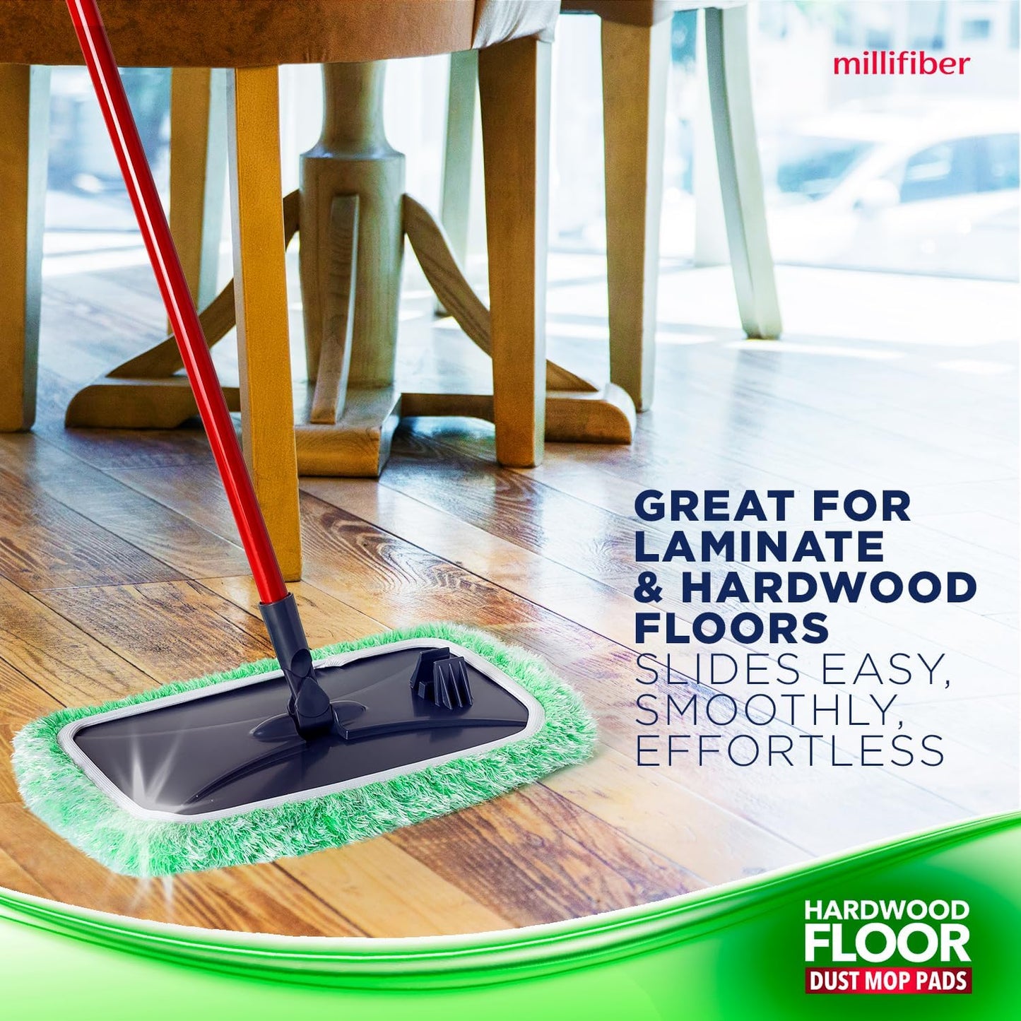 Millifiber Microfiber Mop Refills 15x8 Inches, 3-Pack (Mop is Not Included)