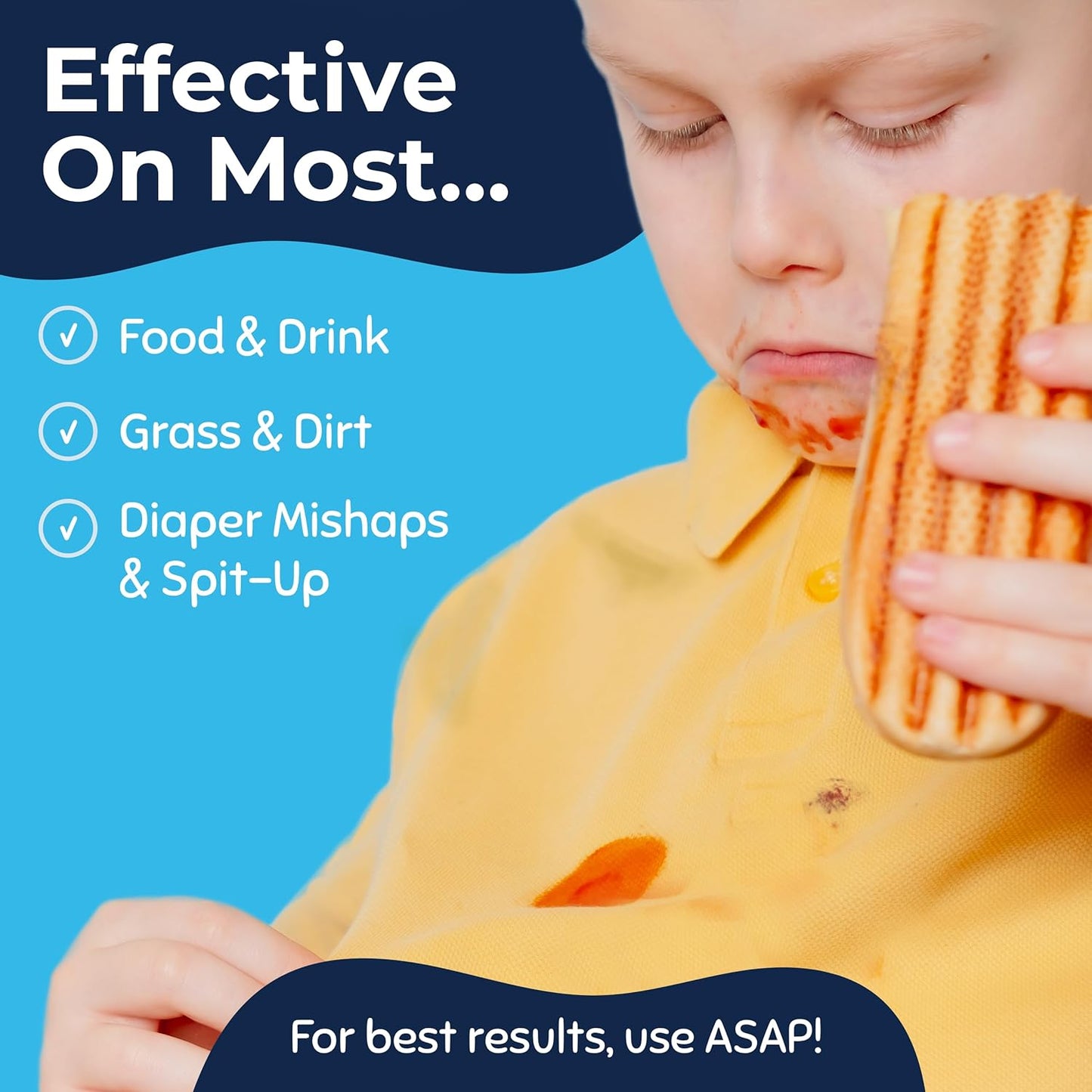 Miss Mouth's Messy Eater Stain Treater Spray - 4oz 2 Pack Stain Remover - Newborn & Baby Essentials - No Dry Cleaning Food, Grease, Coffee Off Laundry, Underwear, Fabric