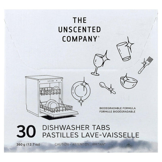 The Unscented Company Dishwasher Tabs, 30 Tabs, 12.7 oz (360 g)