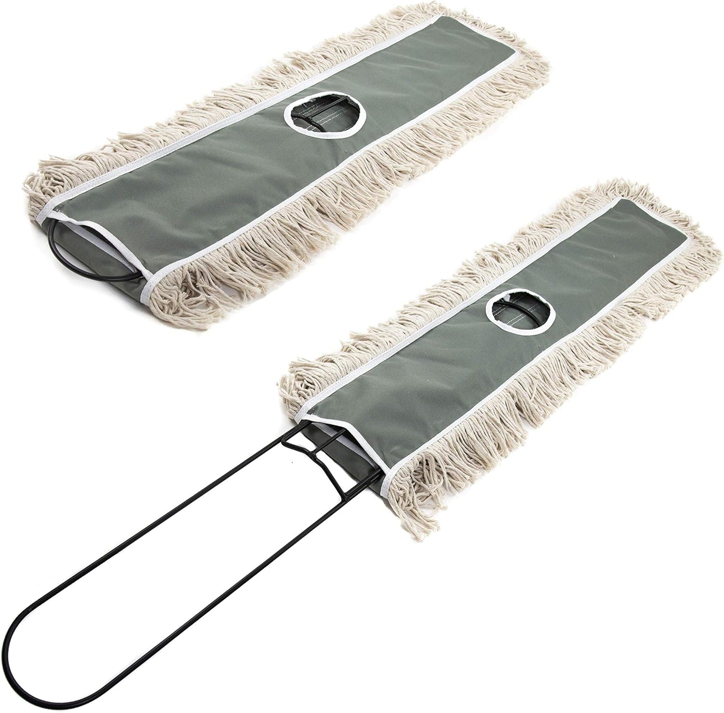2 Pack of 24 Cotton Refills for Industrial Class Floor Dust mop Series Can be fit with Others