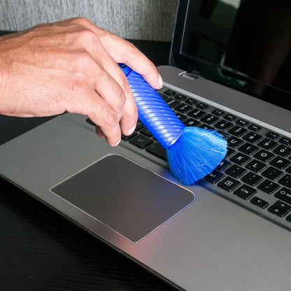 Kitchen + Home Compact Static Duster - 6.5" Inch Travel Duster with Carry Case - Electrostatic Duster attracts dust Like a Magnet!