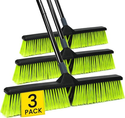 Grout Cleaner Brush with Long Handle, Floor Scrub Brush for Shower Tile, Bathroom Crevice Cleaning Brushes with Heavy Duty Stiff Bristles