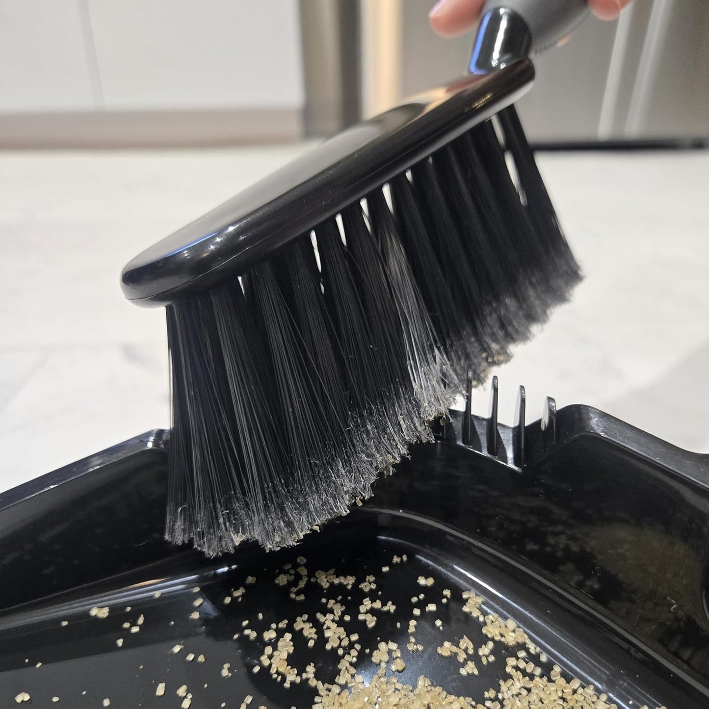 O-Cedar One Sweep Broom with Step-On Dustpan | Remove 99% with One | Lightweight Quiet Cleaning Tool | Ideal for Pet Owners