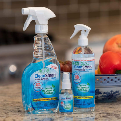 CleanSmart Daily Surface Spray Disinfectant, Kills 99.9% of Viruses, Bacteria, Mold & Fungus, 16 oz Bottle (Pack of 3)