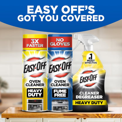 Easy-Off Fume Free Oven Cleaner Foam, Removes Grease & Burned-On Food, For Ovens, Air Fryers & More 14.5oz