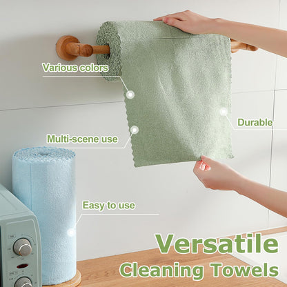 80 Pack Microfiber Cleaning Cloth Roll Reusable Paper Towels 12"x12" Tear Away Cloth, Microfiber Towels for Cars, Wash Cloths, Lint Free Dark Grey Rags for House, Kitchen,Window,Cleaning Supplies