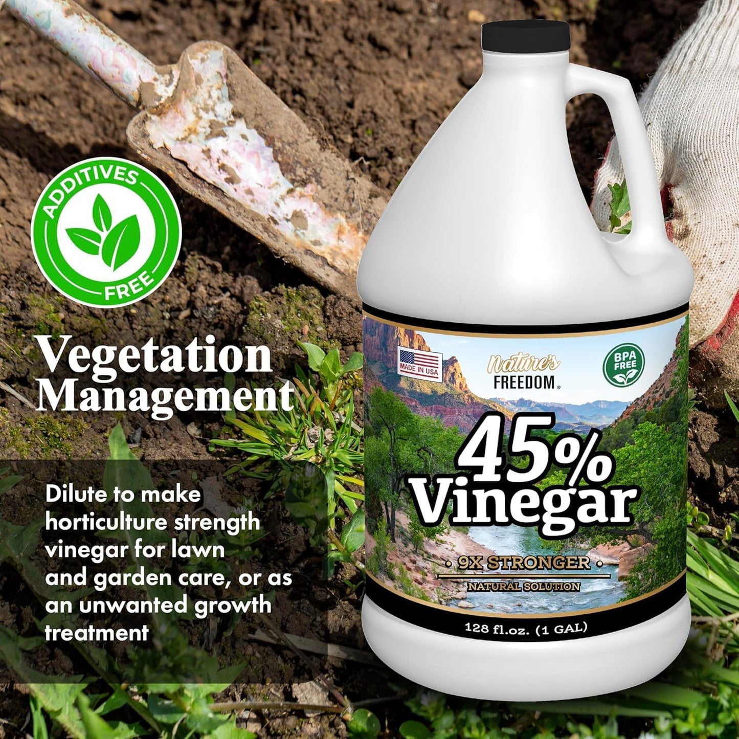 Nature's Freedom 45% Vinegar (2 Gallon)