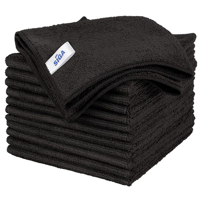 MR.SIGA Microfiber Cleaning Cloth,Pack of 12,Size:12.6" x 12.6"