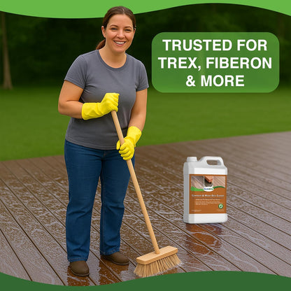DeckMAX Concentrated Composite & Wood Deck Cleaner - Nation’s Leading Wood & Composite Deck Cleaner Recommended by Manufacturers, Distributors & Contractors