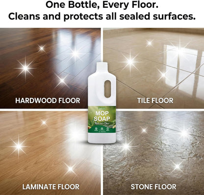 Scented Mop Soap - Premium Floor Cleaner Concentrate for Tile, Wood & Laminate, Streak-Free Low Foam Mopping Solution, Luxury Home Aromatherapy, 1L / 34.2 fl oz (Twilight Mist)