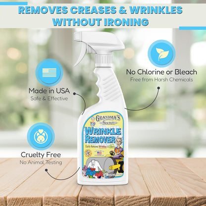 Grandma's Secret Spot Remover Laundry Spray - Chlorine, Bleach and Toxin-Free for Clothes - Fabric Stain Remover Removes Oil, Paint, Blood and Pet Stains - 16 oz & 2 oz Combo, DuoPack