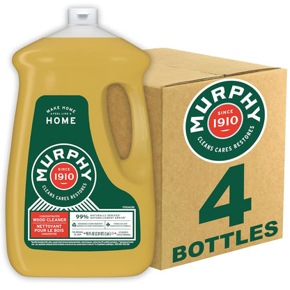 Murphy Oil Soap Concentrated Formula, Wood Cleaner, No-Rinse Floor Cleaner, Citronella Oil Scent, 32 fl oz Bottle (3 Pack)
