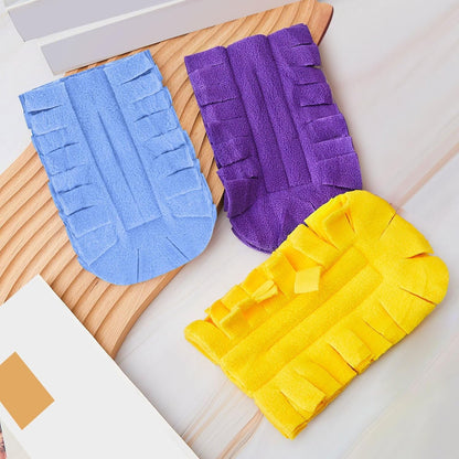 Zubebe 12 Pcs Duster Refill Reusable Fleece Duster Refills Feather Flat Dusters Multi Surface Washable Cleaning Pads Tools for Home, Blinds, Car, Pet, Furniture, Fans (Dark Color)
