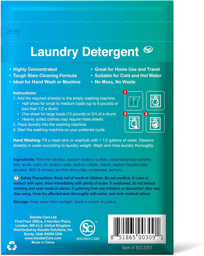 Dissolvable Toilet Bowl Cleaner Sheets (No Bottles, Easy Clean, Quick-Dissolving, Mess-Free, Septic-Safe Cleaning for Home & Office) - 40 Sheets, Pine Scent