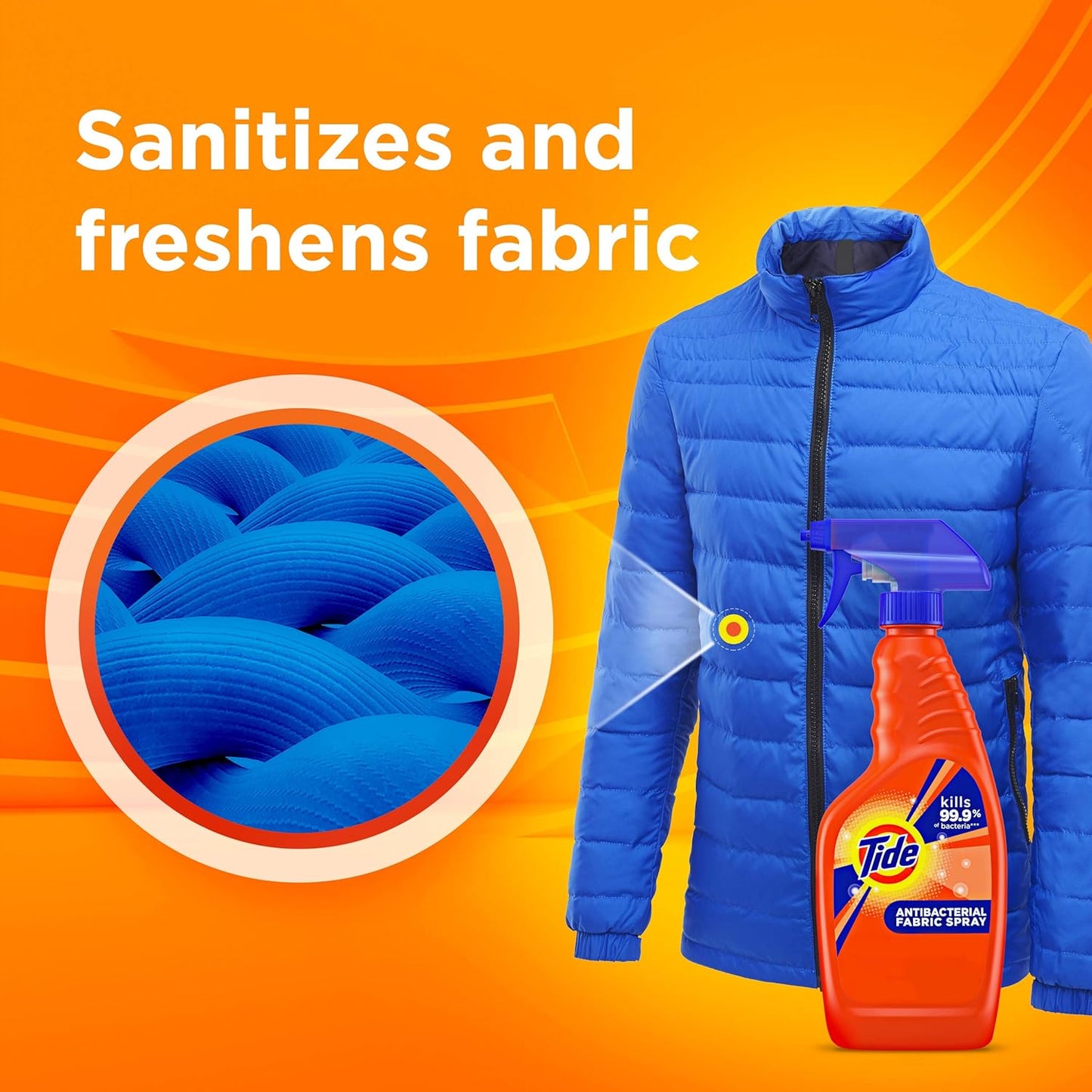 Tide Antibacterial Fabric Spray, 22 fl oz
