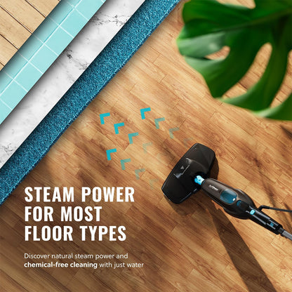 PurSteam 10-in-1 Steam Mop, Floor Steamer with Detachable Handheld Steam Cleaner for Tile, Hardwood Floors