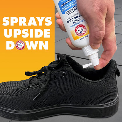 Arm & Hammer Shoe Refresher Spray, Odor Eliminator for Sneakers, 24 Odor & Wetness Control, Aerosol-Free Shoe Deodorizer Spray, Ocean Blast Scent, 3.4 oz