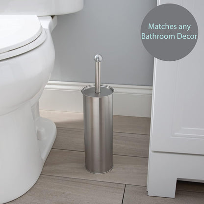Bath Bliss Stainless Steel Toilet Brush Holder