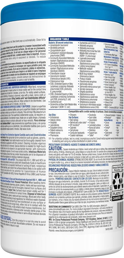 COX30577 - Clorox Healthcare Bleach Germicidal Wipes