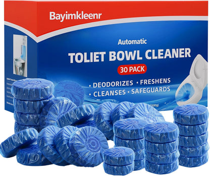 Automatic Toilet Cleaner Tablets, Septic Tank Safe, Removes Hard Water Rings and Stains, Deodorizes, Fresh Scent Toilet Tank Cleaner for Bathroom-(12 PACK)
