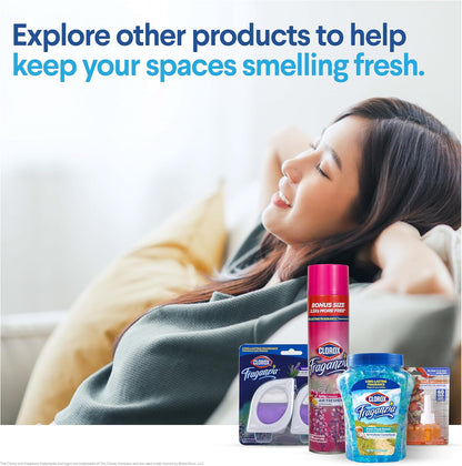 Clorox Fraganzia Deodorizing Balls with Lavender and Eucalyptus Scent, Battery-Free Shoe and Small Space Odor Eliminator with Up to 30 Days of Freshness, 6 Count Pack