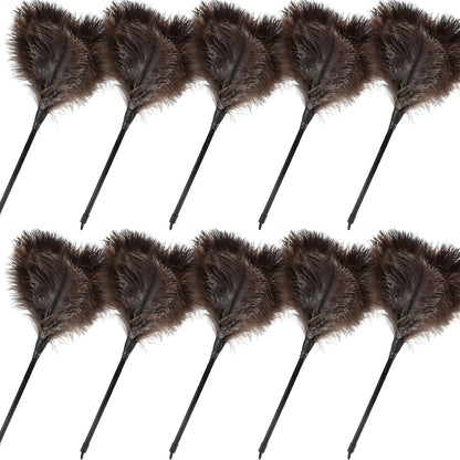 Extendable Cleaning Duster 94 Inch - Long Telescoping Ostrich Feather Dusters with Stainless Steel Extension Pole for High Ceiling Fan, High Ceilings,Roof Dusting