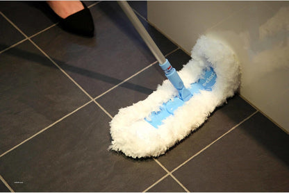 E-Cloth Flexi-Edge Floor & Wall Duster Head - Reusable Microfiber Dust Mop Replacement for Floor Cleaning, Traps Dust, Pet Hair & Debris, Washable, Hardwood, Tile, Wood, & Laminate - 1 Pack