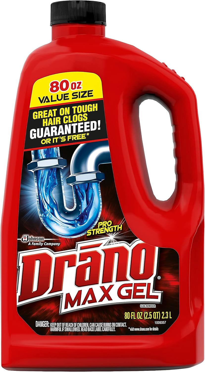 Drano 322845 Drano Max Gel Drain Cleaner 80 Fl. Oz. (694772)