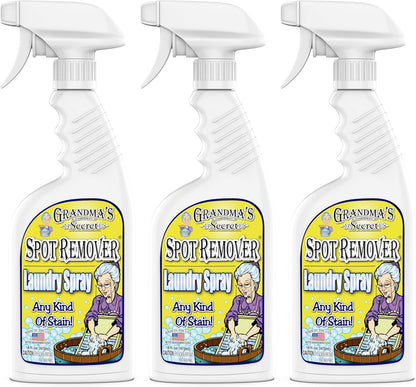 Grandma's Secret Spot Remover Laundry Spray - Chlorine, Bleach and Toxin-Free for Clothes - Fabric Stain Remover Removes Oil, Paint, Blood and Pet Stains - 16 oz & 2 oz Combo, DuoPack
