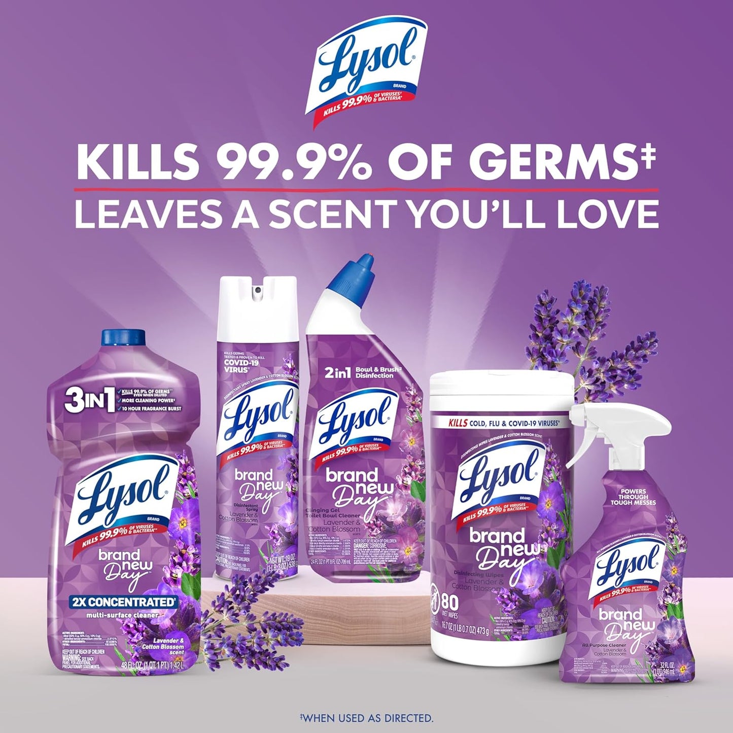 Lysol Disinfectant Spray, Sanitizing And Antibacterial Spray, For Disinfecting And Deodorizing, Early Morning Breeze, 19 Fl Oz (Pack Of 2), Packaging May Vary