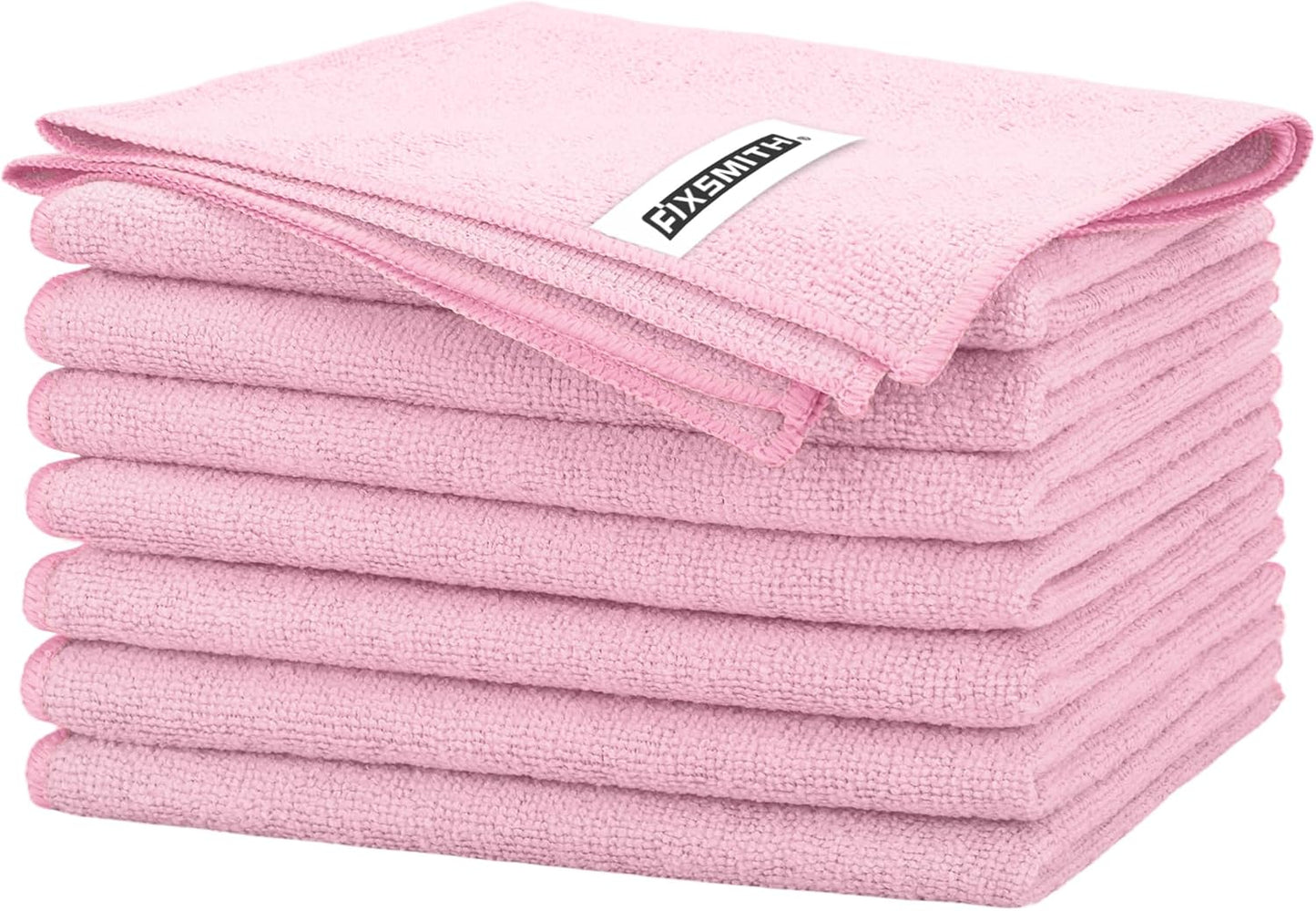 FIXSMITH Microfiber Cleaning Cloth - Pack of 8, Size: 12 x 16 in, Multi-Functional Cleaning Towels, Highly Absorbent Cleaning Rags, Lint-Free, Streak-Free Cleaning Cloths for Car Kitchen Home