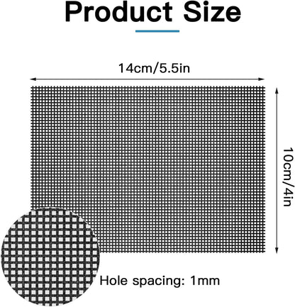 Cleaning Screen, 5.5x4 Inch Upgraded Toilet Cleaner Hard Water 15PCS Toilet Ring Remover Abrasive Grit Mesh Pads for Bowls Griddle Household Stain Calcium Deposits Carbon Rust Scrubber