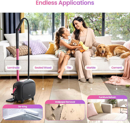 Schenley 21-in-1 Steam Cleaner, High-Pressure Heavy-Duty Steamer for Deep Cleaning Floors, Tiles, Upholstery, Grout, Grill and Cars, Fast Heat-Up, Large Water Tank, Multi-Purpose, Portable Design