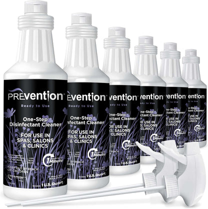 Prevention Ready-To-Use Disinfectant Cleaner – Surface Disinfecting & Cleaning Solution for Salons, Spas, Clinics – Hospital Grade, Gallon Refill – 1 Gallon (1 Pack)