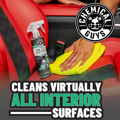 Chemical Guys Total Interior Cleaner & Protectant - Black Cherry, Car Cleaning Spray, Cleans and Protects Leather, Vinyl, Plastic, Rubber, and Glass, Safe for Trucks, SUVs, Jeeps, RVs & More - 16 oz