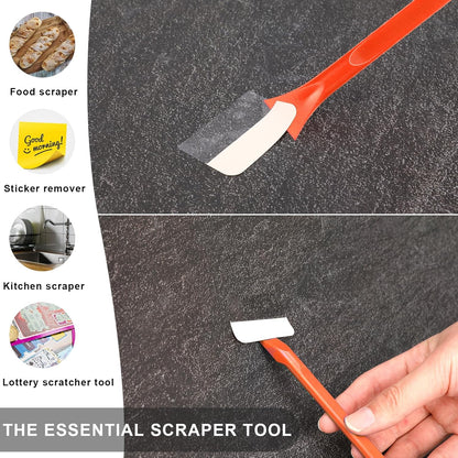 Crevice Cleaning Tool, 9 PCS Carbon Fiber Plastic Scraper Tool Car Detailing Brush Set Non-scratch Multi-purpose Scraper for Clean Small Narrow Spaces and Gaps, Remove Stickers Labels Oil Stains Dirt