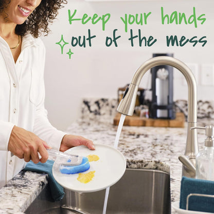 Scotch-Brite Odor Resist Soap Control Dishwand Brush, 1 Cleaning Dish Wand Brush, Precise Soap Control, Leak-Free Guarantee, Safe on Dishes, Nonstick Cookware, Tubs