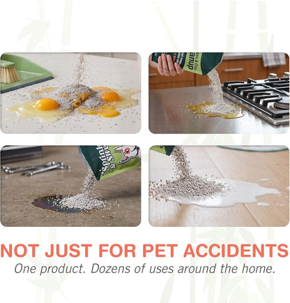 Sprinkle & Sweep: Pet Mess & Odor Cleanup - 15oz Bag - Dog Accident & Mess Clumping Powder, Remove Pee-Poop-Vomit from Hard Surfaces, Ultra-Absorbent