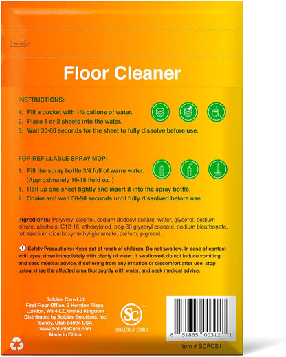 Dissolvable Toilet Bowl Cleaner Sheets (No Bottles, Easy Clean, Quick-Dissolving, Mess-Free, Septic-Safe Cleaning for Home & Office) - 40 Sheets, Pine Scent