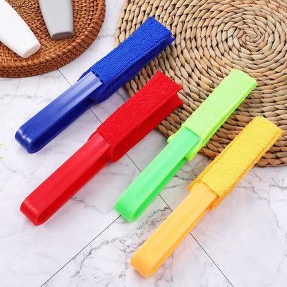 Lurrose 4 Pack Blinds Duster, Window Blind Cleaner Duster Brush with Microfiber Sleeves Blinds Cleaning Tools for Window Fans