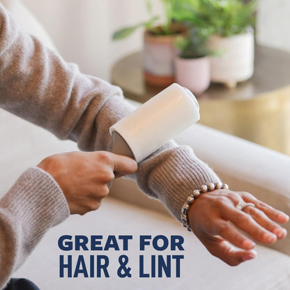 Scotch-Brite Everyday Clean Lint Roller, Lint Remover for Pet Hair, Dark Clothes, Furniture, and Dusty Surfaces, Picks Up Fur & Fluff in Your Home, Car, & Office, 2 Pack, 140 Adhesive Sheets Total