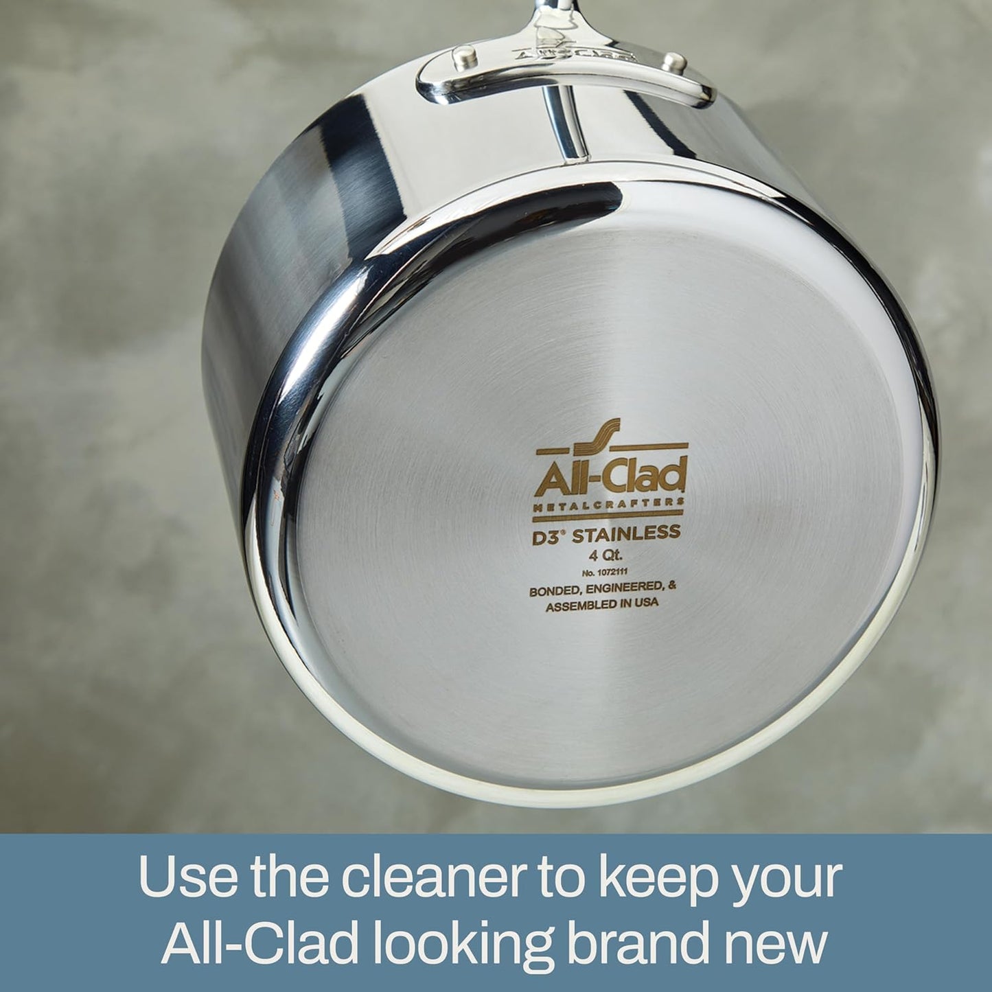 All-Clad Specialty Powder Stainless Steel Cleaner and Polish 12 Ounce Pots and Pans, Cookware White