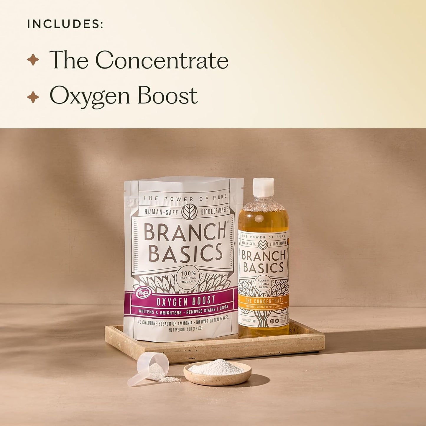 Branch Basics Concentrate Refill (33.8 oz) | All Purpose Multi-Surface Cleaning Concentrate - Replace Every Household Cleaner | Plant & Mineral-Based, Human-Safe, Fragrance Free