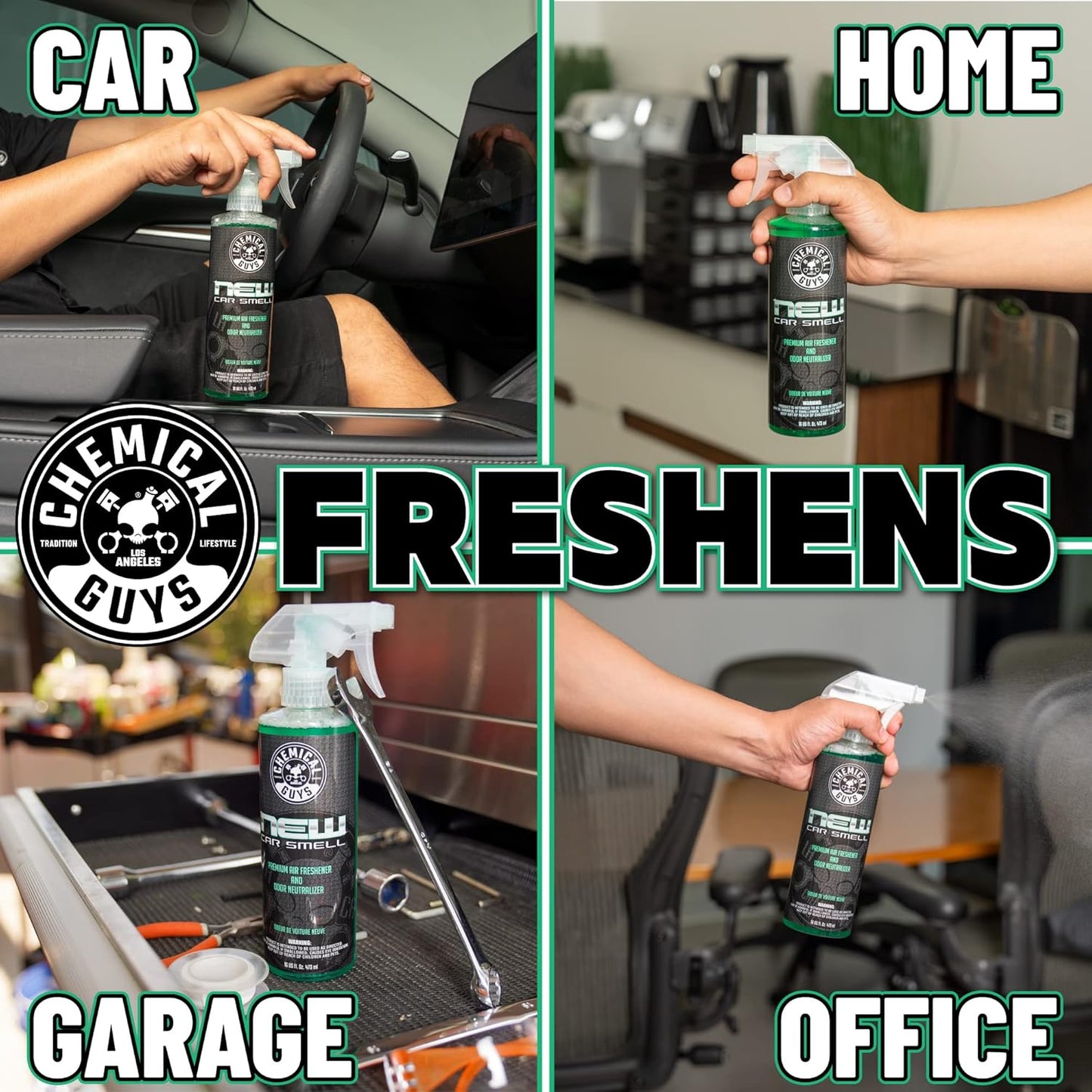 Chemical Guys AIR22816 Air Freshener & Odor Eliminator, Fresh Cherry Blast Premium, 16 fl. oz