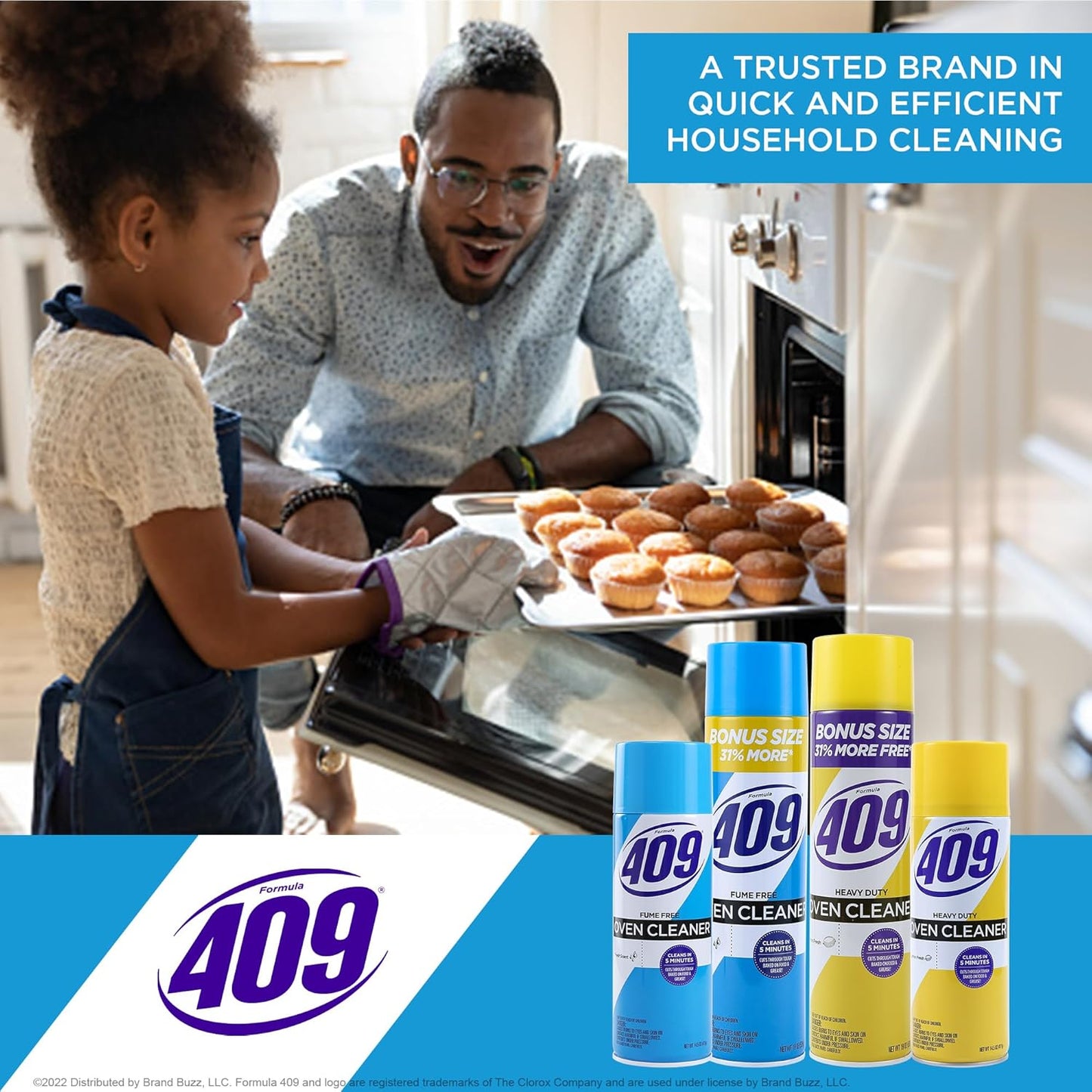409 Fume Free Oven Cleaner 19oz Aerosol, Fresh Scent, Cuts Through Grease & Grime on Contact, A Powerful Clean You Can Trust, Fresh Scent, 19 Oz | Grill Cleaner, Stove Top Cleaner